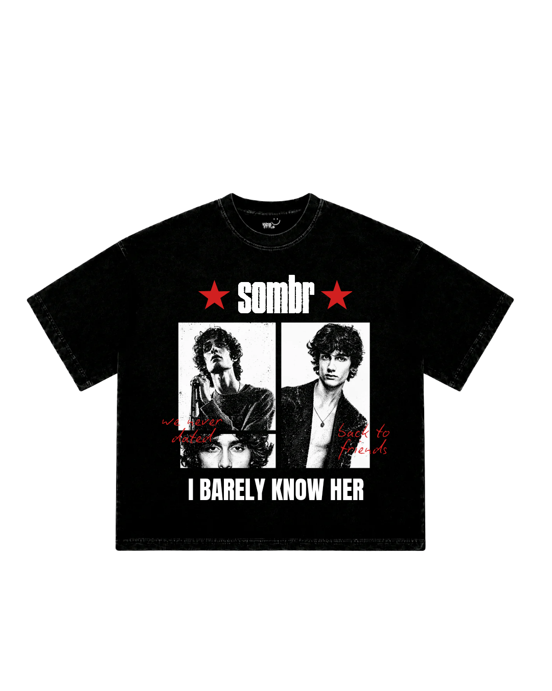 Camiseta Boxy, Sombr.