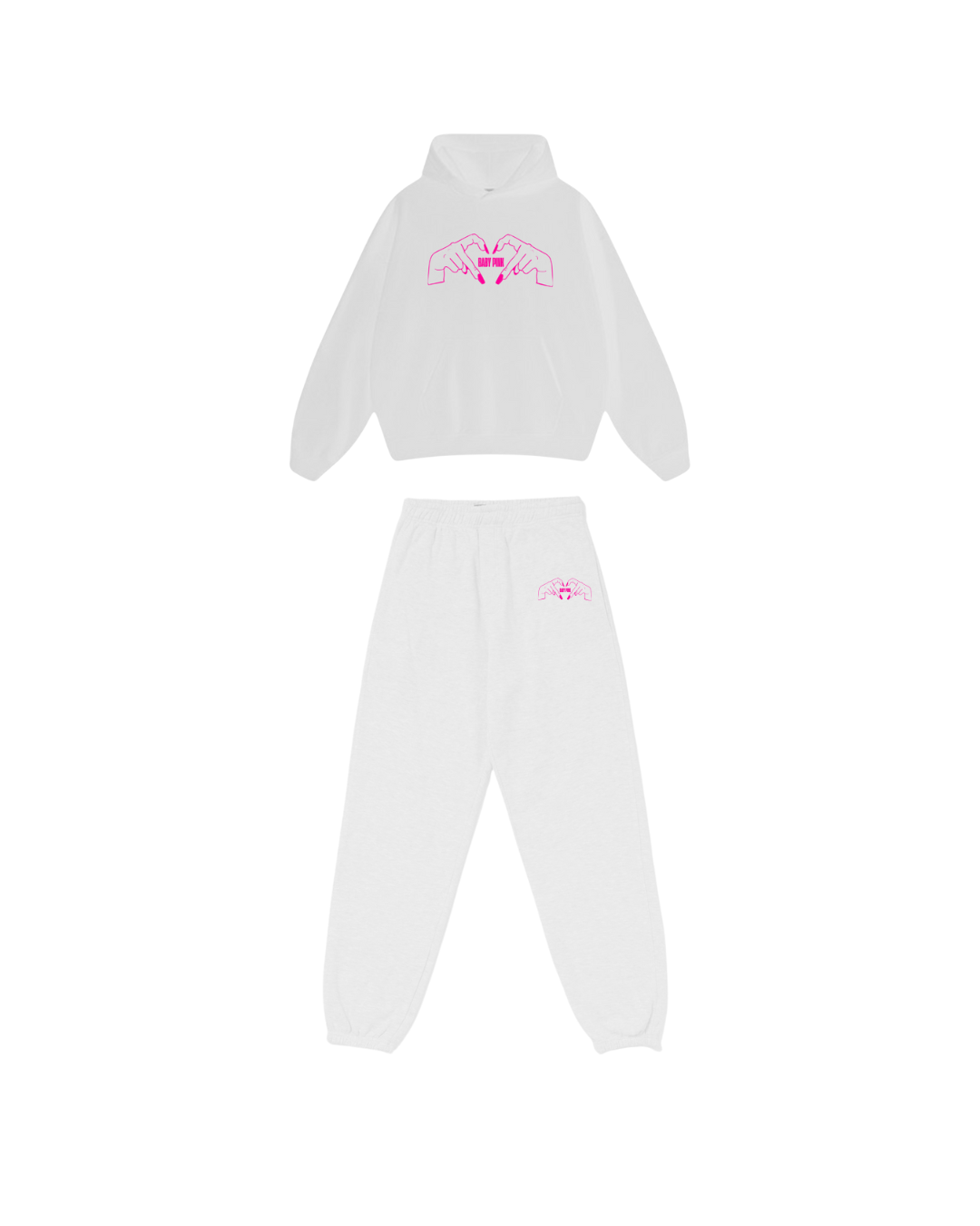 Conjunto Moletom Baby Pink - Mike Style