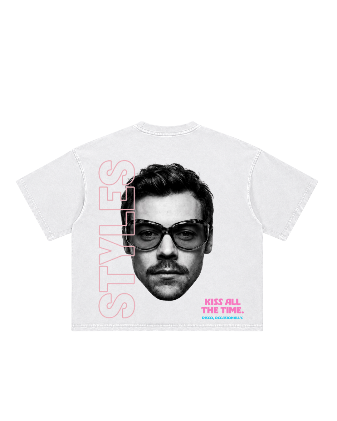 Camiseta Boxy, Harry Styles, Kiss All The Time.