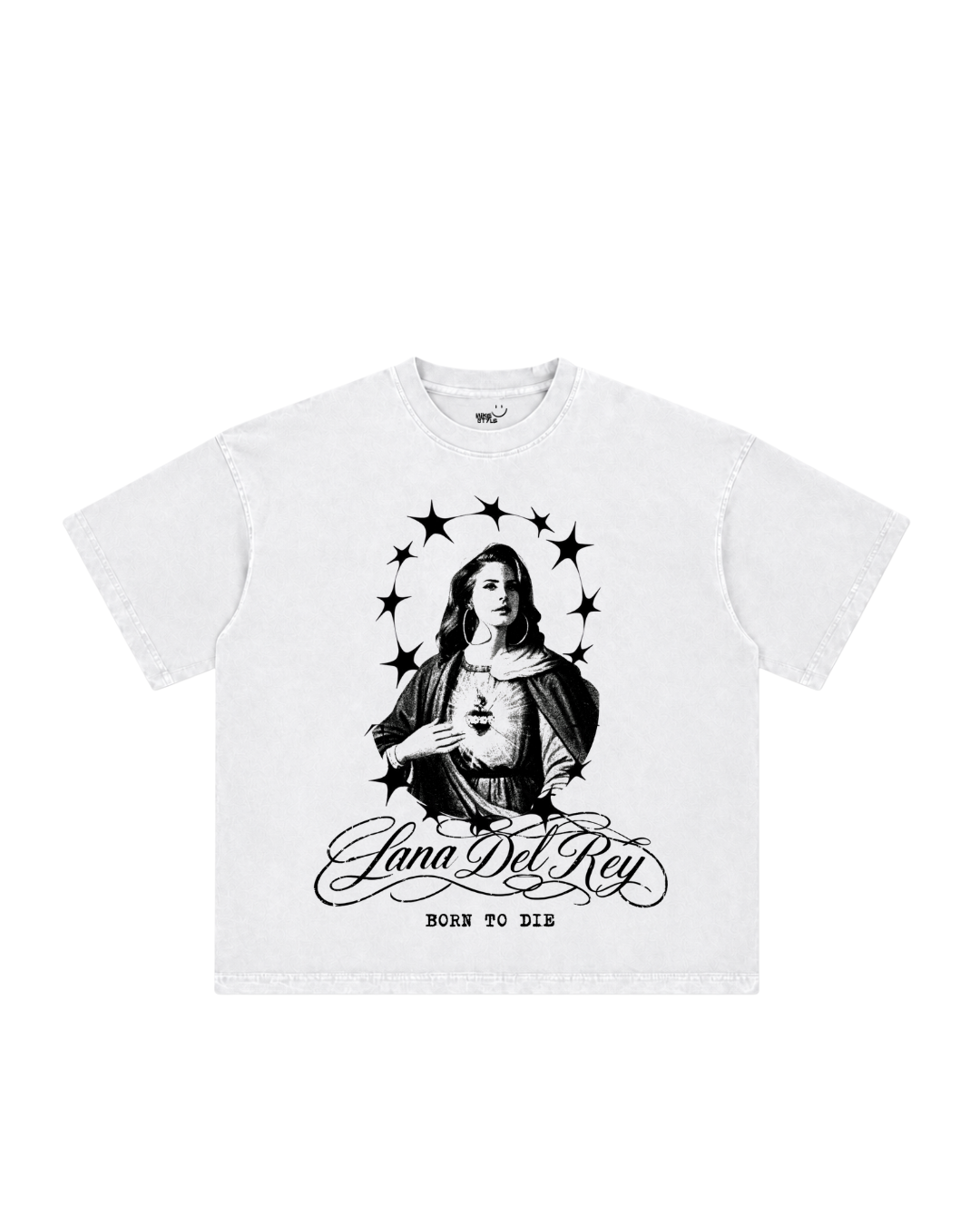 Camiseta Boxy, Lana Del Rey, Santa Popstar.