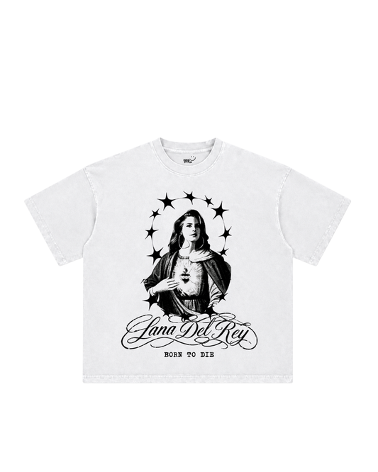 Camiseta Boxy, Lana Del Rey, Santa Popstar.