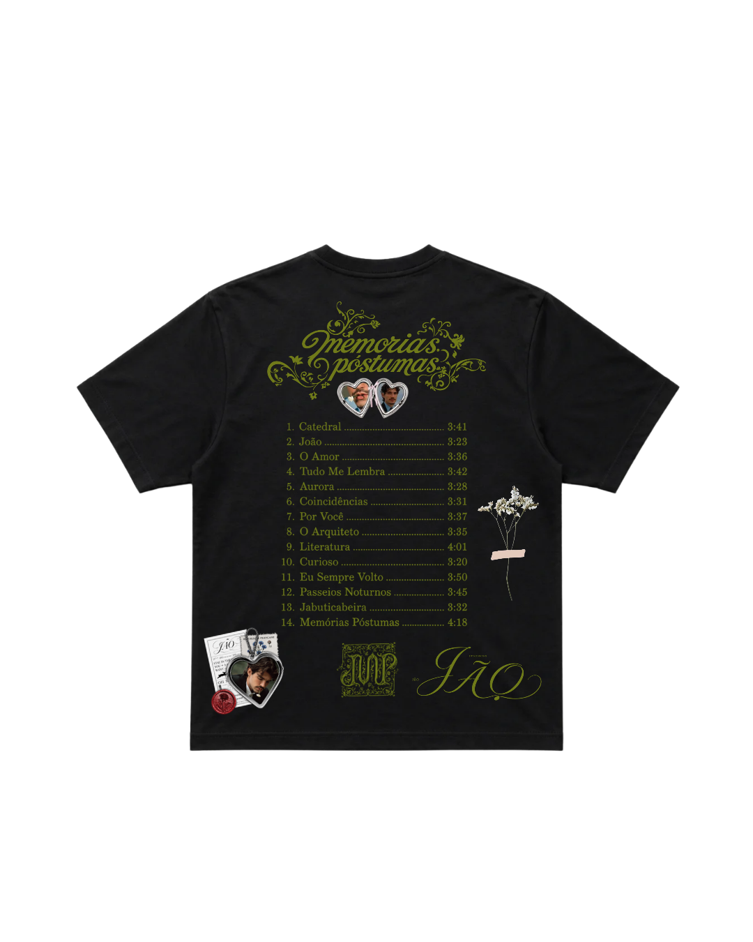 Camiseta, Jão, Memórias Póstumas.