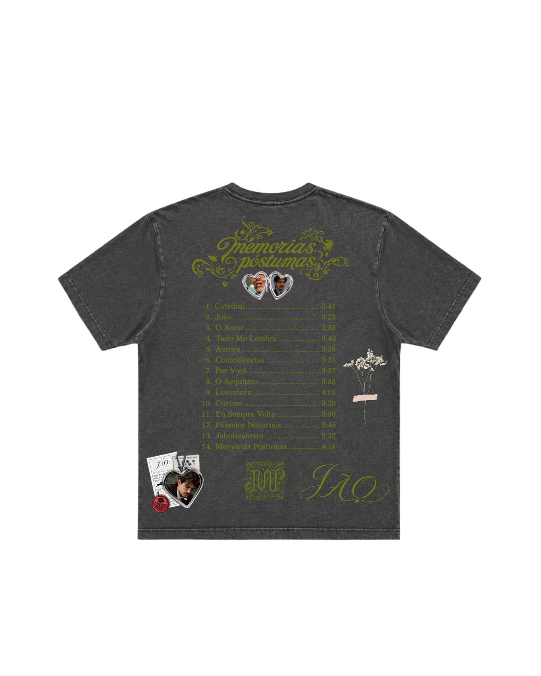 Camiseta, Jão, Memórias Póstumas.