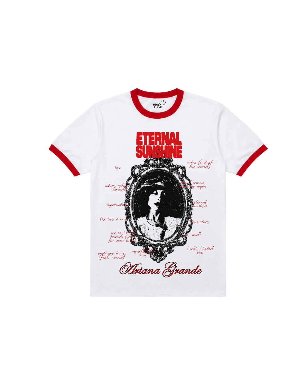 Ringer Tee, Ariana Grande, Eternal Sunshine.