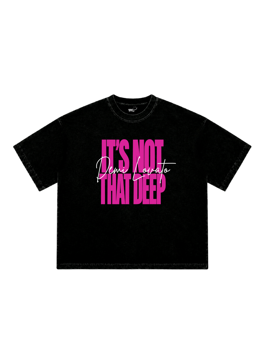 Camiseta Boxy, Demi Lovato, It's Not That Deep.