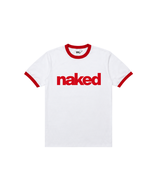 Ringer Tee, Naked.