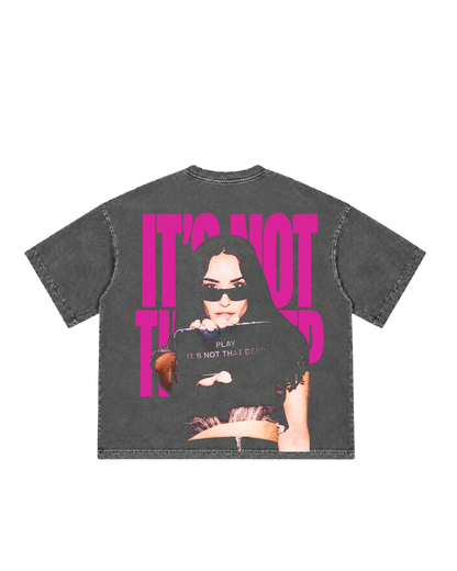 Camiseta Boxy, Demi Lovato, It's Not That Deep.
