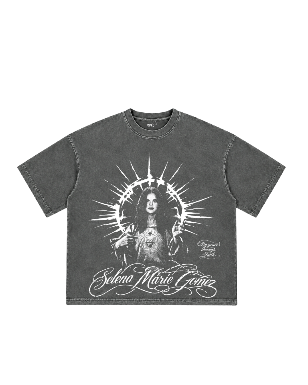Camiseta Boxy, Selena Gomez, Santa Popstar.