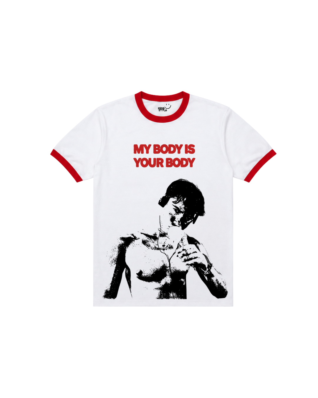 Ringer Tee, My Body is Your Body.